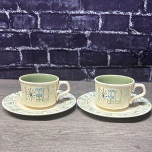 Vintage Taylor Smith and Taylor Cathay Cups and Saucers